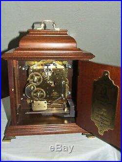 Dutch Christiaan Huygens Westminster 8 day bracket clock, Moonphase, 5 hammers