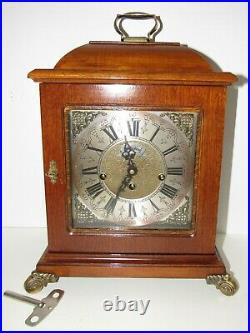 Dutch Warmink Quarter Hour Westminster Chime Bracket Clock 8-day, Key-wind