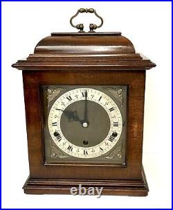 ELLIOTT LONDON Mahogany Bracket Clock Westminster Chime AUTOMATIC NIGHT SILENCER