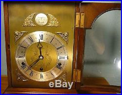 ELLIOTT Three Train Mantel Mahogany Westminster & Whittington Chimes Clock