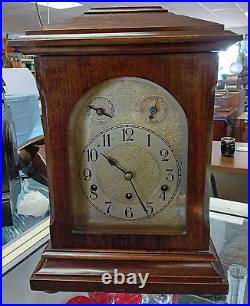 Early 20th Century DRP Germany Bracket Clock with Westminster Chime