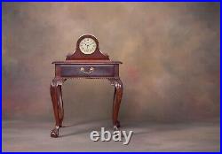 Elegant Battery Operated Silent Wood Mantel Clock with Westminster Chimes 16