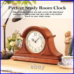 Elegant Grandfather Mantel Clock with Chime Vintage Battery Operated Decor Elegant Grandfather Mantel Clock with Chime Vintage Battery Operated Decor