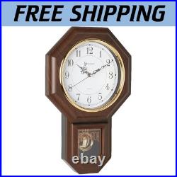 Elegant Pendulum Clock with Westminster Chime, Walnut=