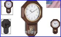 Elegant Pendulum Clock with Westminster Chime, Walnut