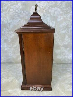 Elliott Bracket Clock Mahogany Case Westminster & Whittington Chimes Runs Strike