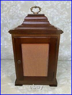 Elliott Bracket Clock Mahogany Case Westminster & Whittington Chimes Runs Strike