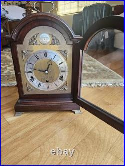 Elliott of London Bracket Clock Burr Walnut Westminster Whittington Chime