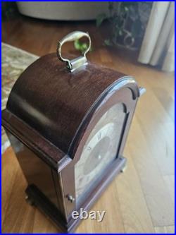 Elliott of London Bracket Clock Burr Walnut Westminster Whittington Chime