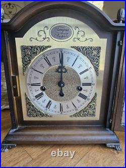 Elliott of London Bracket Clock Burr Walnut Westminster Whittington Chime