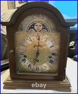 Emil Schmeckenbecher German Westminster Chime Mantel Clock Moonphase