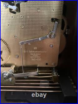 Emil Schmeckenbecher German Westminster Chime Mantel Clock Moonphase