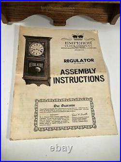 Emperor Clock Company Wall Mount Regulator Chime Display