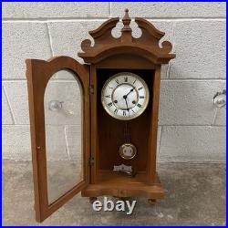 Emperor German Made Oak Wood Wall Clock Westminster Chime Not Running