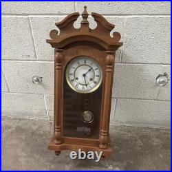 Emperor German Made Oak Wood Wall Clock Westminster Chime Not Running