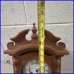 Emperor German Made Oak Wood Wall Clock Westminster Chime Not Running