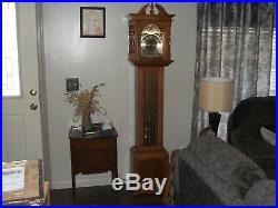 Emperor Grandfather Weight Driven Clock/Hermle Moon Phase Westminster Chime/Work
