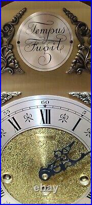 Emperor Tempus Fugit 8 Day Key Wound Mantel Clock 341-020 Westminster Chime, 