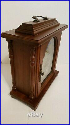 Emperor Westminster Chime Mantle Carriage WIND Clock, Moon Phase, FRANZ HERMLE