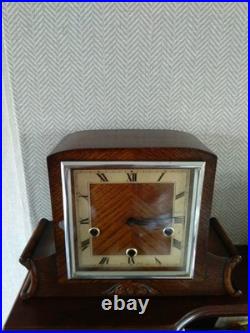 Enfield Decor Westminster Chime 8 Day Mantle Clock Key & Instructions V G C