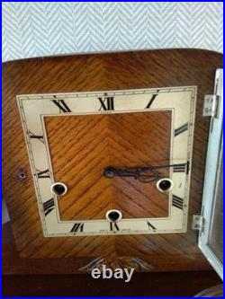 Enfield Decor Westminster Chime 8 Day Mantle Clock Key & Instructions V G C