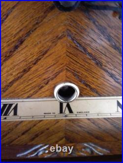 Enfield Decor Westminster Chime 8 Day Mantle Clock Key & Instructions V G C