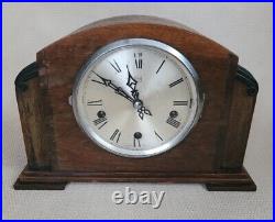 Enfield Royal Art Deco Elegant Westminster Chiming Mantel Wooden Clock England