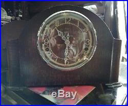 Enfield Westminster chime mantle clock with key. 1930s ENWES1