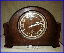 Enfield Westminster chime mantle clock with key. 1930s ENWES1