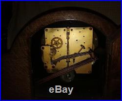 Enfield Westminster chime mantle clock with key. 1930s ENWES1