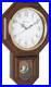Essex Westminster Chime Faux Wood Pendulum Wall Clock, 17.5 X 11.25, Walnut