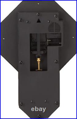 Essex Westminster Chime Faux Wood Pendulum Wall Clock, 17.5 X 11.25, Walnut Essex Westminster Chime Faux Wood Pendulum Wall Clock, 17.5 X 11.25, Walnut