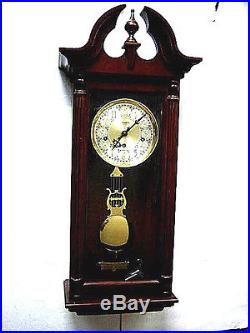 Estate HAMILTON Germany Mahogany Regulator Westminster Chime Wall Clock Working