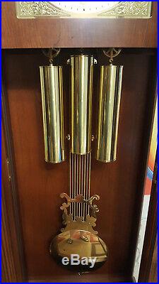 Ethan Allen Grandfather Clock Made in USA with Hermle Made in German Movement