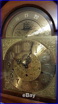 Ethan Allen Grandfather Clock Made in USA with Hermle Made in German Movement