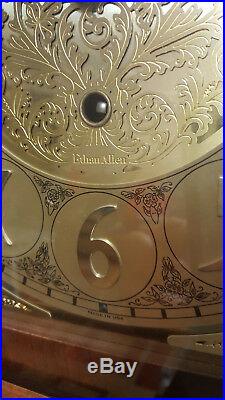 Ethan Allen Grandfather Clock Made in USA with Hermle Made in German Movement