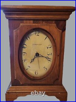 Ethan Allen Mantle Chime Clock Pine Westminster Late 90's All Original Paperwork