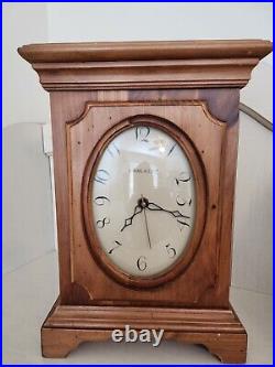 Ethan Allen Mantle Chime Clock Pine Westminster Late 90's All Original Paperwork