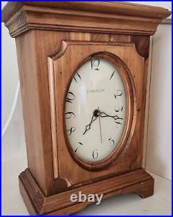 Ethan Allen Mantle Chime Clock Pine Westminster Late 90's All Original Paperwork