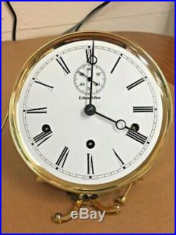 Ethan Allen Regulator Wall Clock with Westminster Chimes Weights & Spring Driven