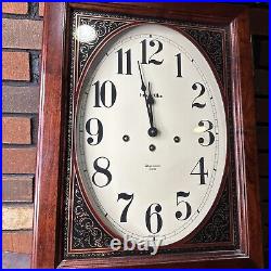 Ethan Allen Solid Wood Westminster Chime Wall Clock Harris & Mallow