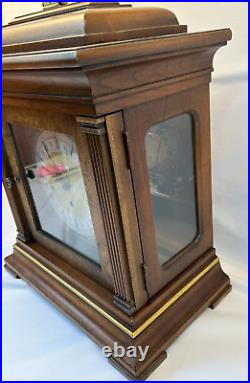 Excellent 1980'S Howard Miller #612-436 Triple Chime Thomas Tompion Mantel Clock