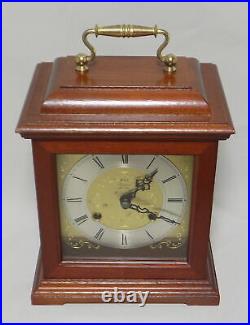 Excellent'rapport' Striking Mantel Clock Schmeckenbecher / Hermle Twin Bell