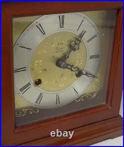 Excellent'rapport' Striking Mantel Clock Schmeckenbecher / Hermle Twin Bell