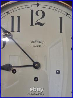 Exceptional Hamilton Wall Clock Greenfield Manor With Franz Hermle Movment