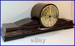 FHS German Westminster Triple Chime Mantle Deco Clock 1050-020 Movement With Key