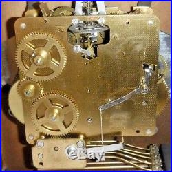 FINE HAMILTON U. S. A 340-020 WESTMINSTER CHIME 8 DAY BRACKET CLOCK WORKING With KEY