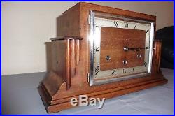Fine Example Of An Art Deco Hermle Westminster Chiming Mantle Clock (working)