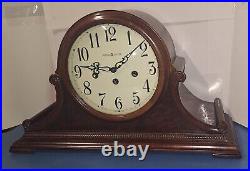 Fine Howard Miller Westminster Chime Tambour Clock 8-day Working With Key 630220