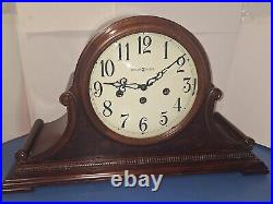 Fine Howard Miller Westminster Chime Tambour Clock 8-day Working With Key 630220